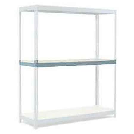 Global Industrial Additional Level For Wide Span Rack 96Wx48D Wood Deck 1100 Lb Cap., Gray B2296799